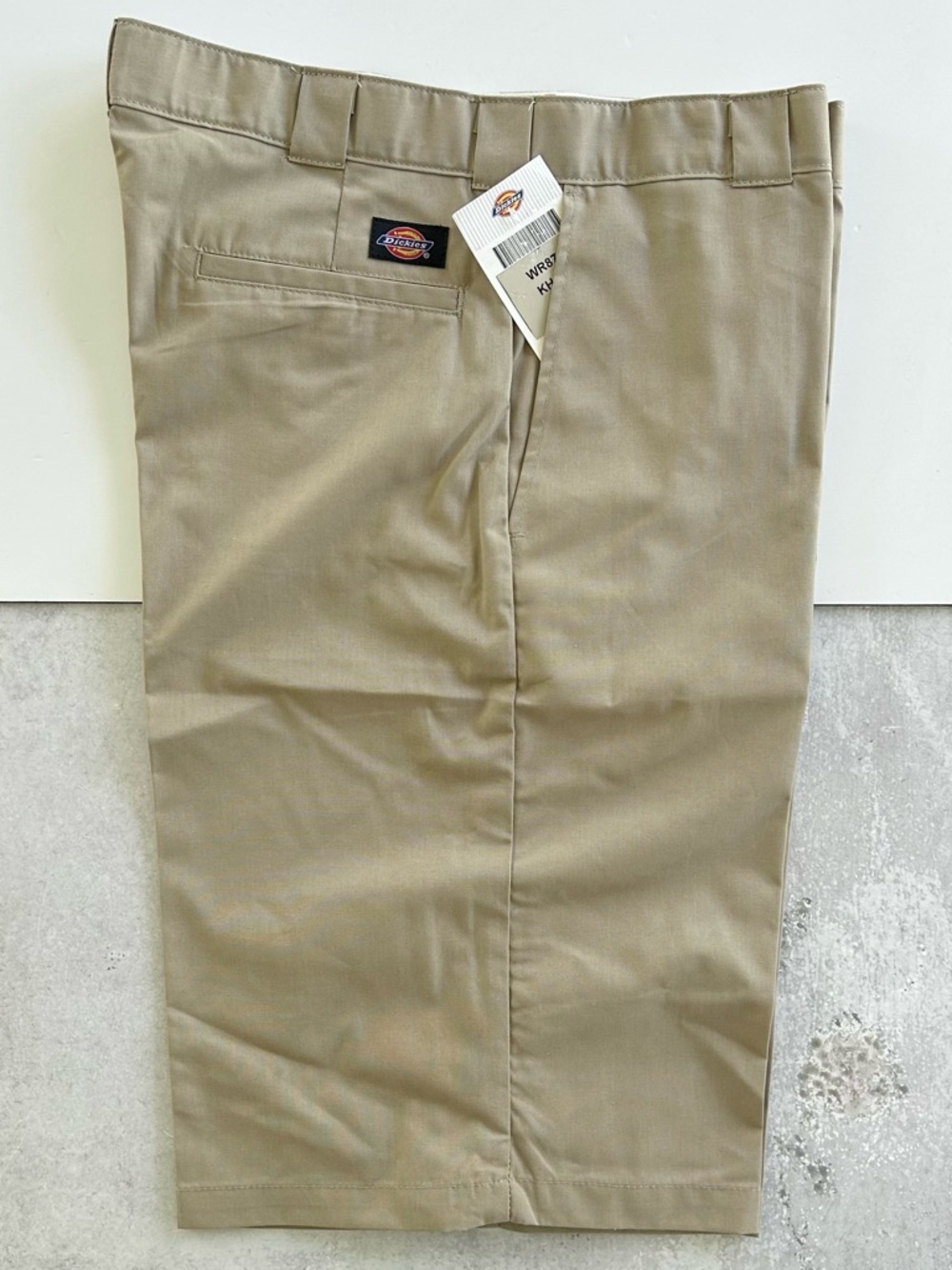 Genuine Dickies Mens Slim Fit Flat Front Work Short 13", Khaki 34 NWT - Picture 2 of 6